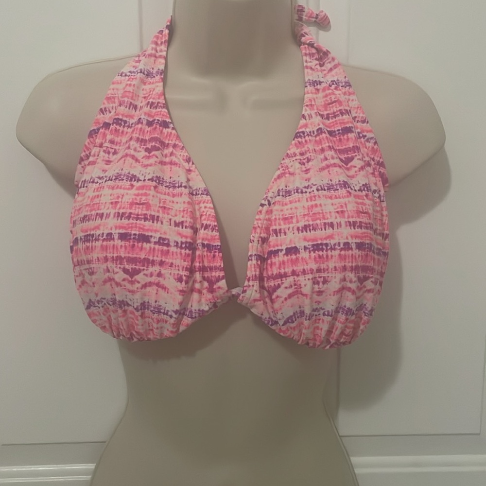 Pink and purple multicolored bikini top by Venus